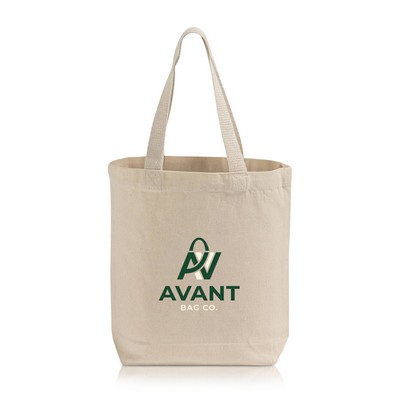 Small 8 oz. Cotton Canvas Gusseted Tote