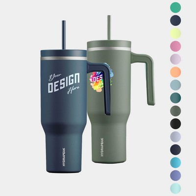 40 oz Hydrapeak® Stainless Steel Insulated Tumbler With Handle and Straw Lid